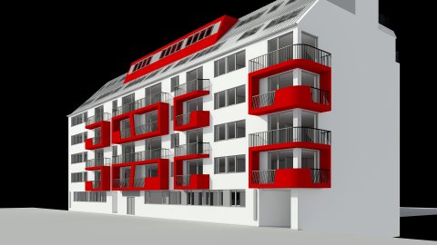 3D Visualisierungen, 3D Renderings, Immobilien-Projekt Leopold Ferstl Gasse, 3D Werbeagentur Wien :: Immobilien-Promotion