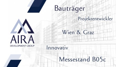 AIRA Bauträger :: für die Wiener Immobilien Messe Anzeigengestaltung, Immobilienanzeige