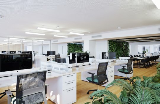 3D Rendering Büro 1010 Wien