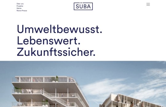 SÜBA Website Relaunch 2022