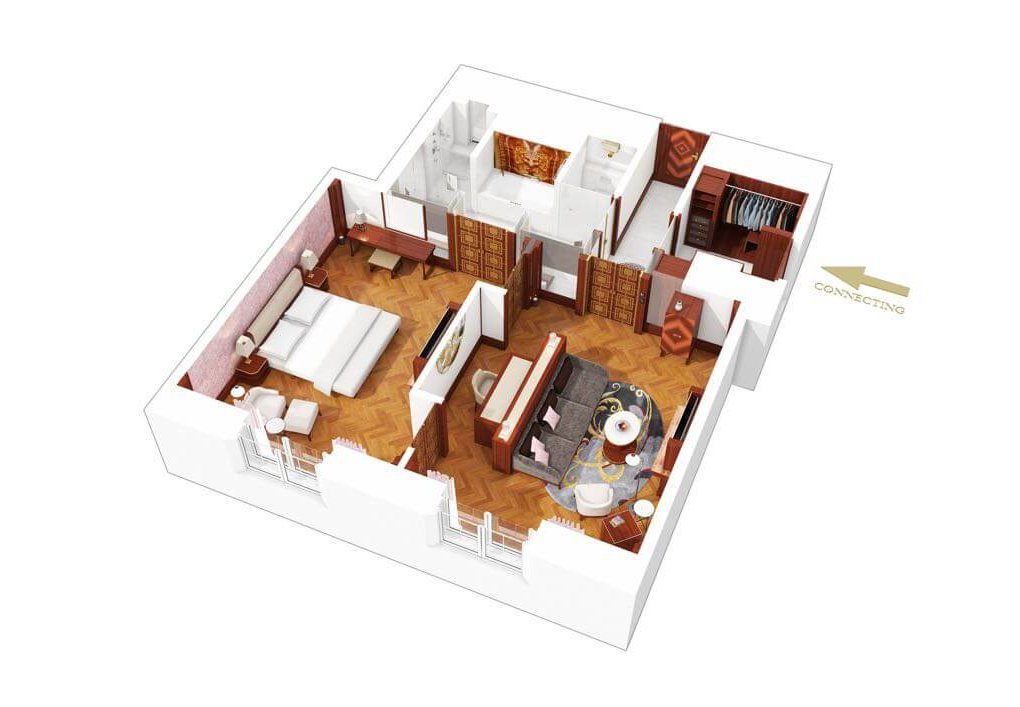 Apartment 3D Grundriss