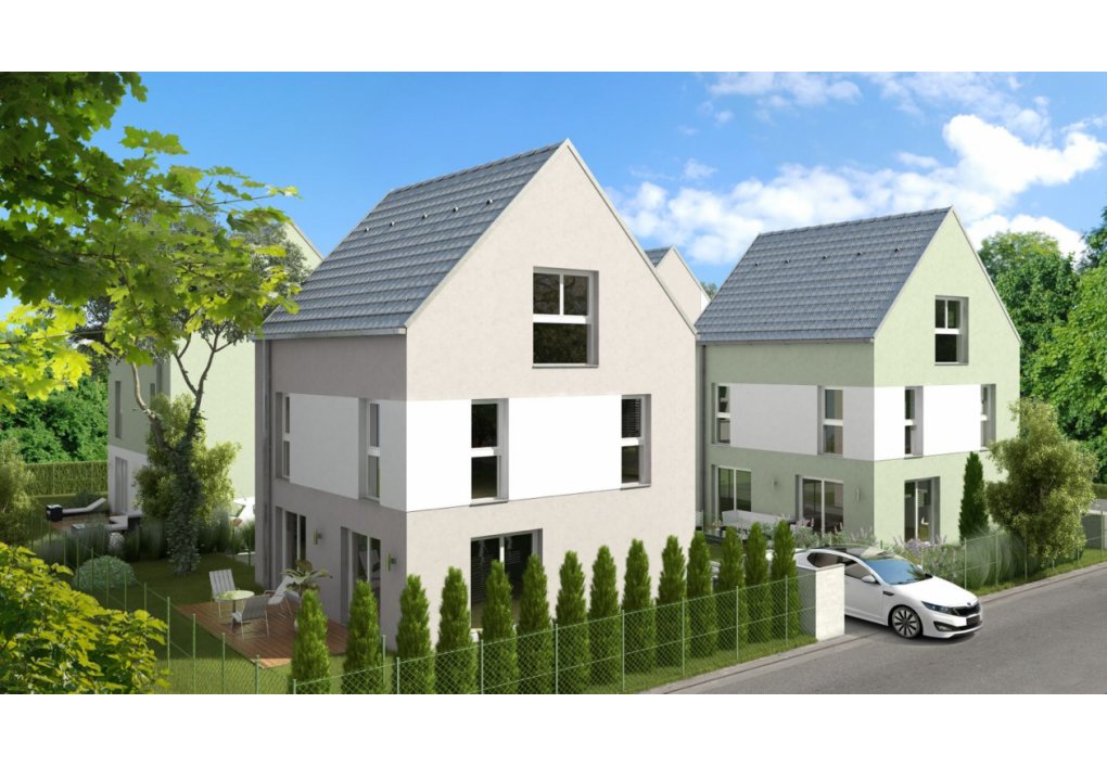 3D Rendering außen Immobilien-Projekt Rannersdorf